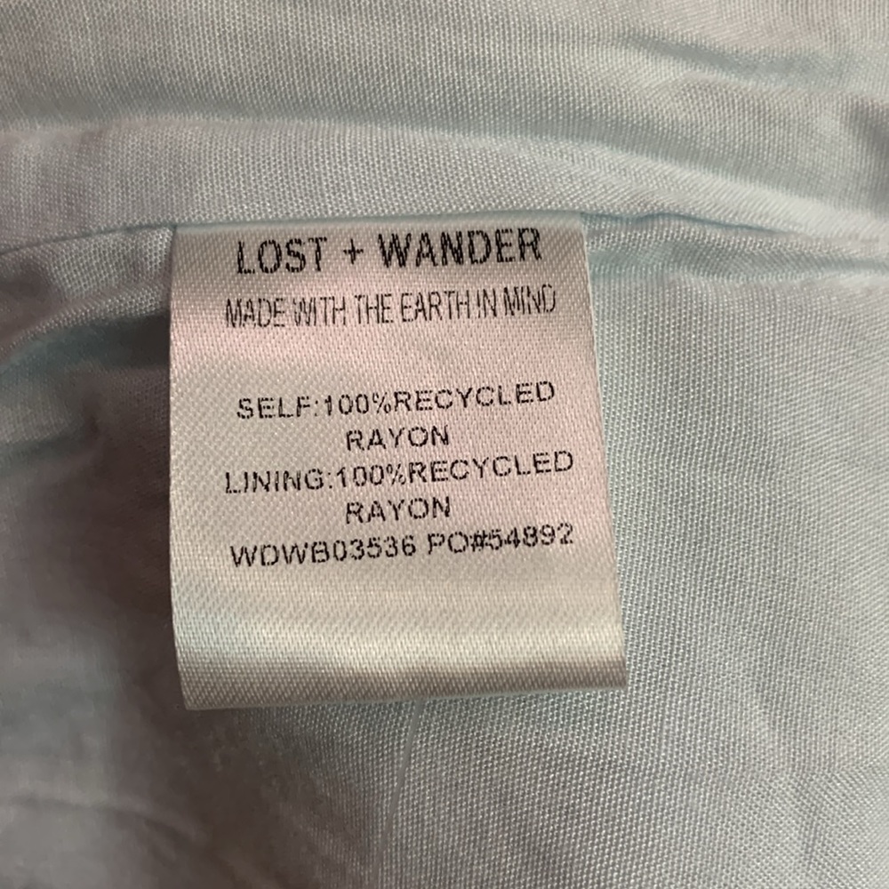 NWOT Lost + Wander Blissful Blues Maxi Dress Size Medium - Picture 8 of 9